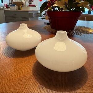 Ikea White Scandinavian Minimalist Design Vases by Johanna Jelinek Salong